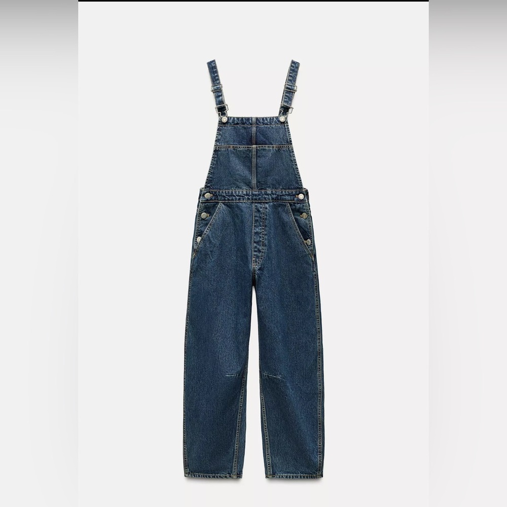 Zara Baggy Denim Overalls